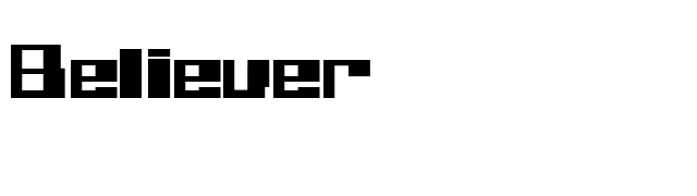 Believer font preview