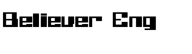 Believer Eng font preview