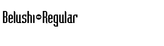 Belushi-Regular font preview