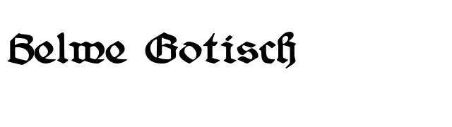 Belwe Gotisch font preview