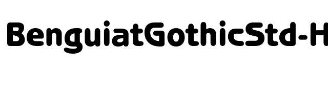 BenguiatGothicStd-Heavy font preview