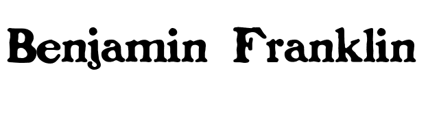 Benjamin Franklin font preview