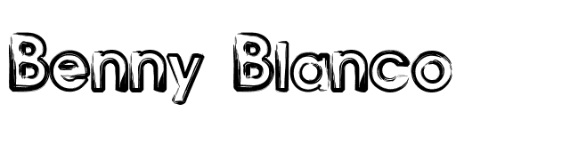 Benny Blanco font preview