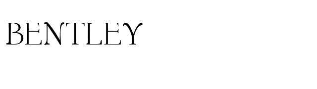 BENTLEY font preview