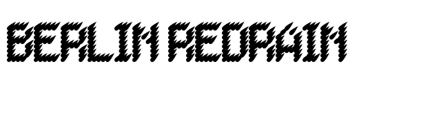 BERLIN REDRAIN font preview