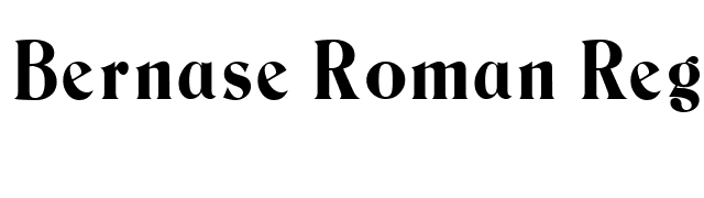 Bernase Roman Regular font preview