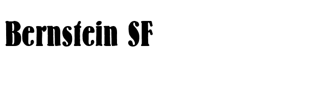 Bernstein SF font preview