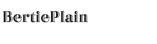 BertiePlain font preview