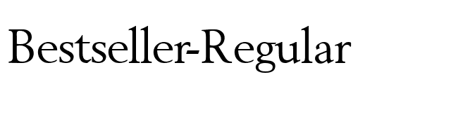 Bestseller-Regular font preview