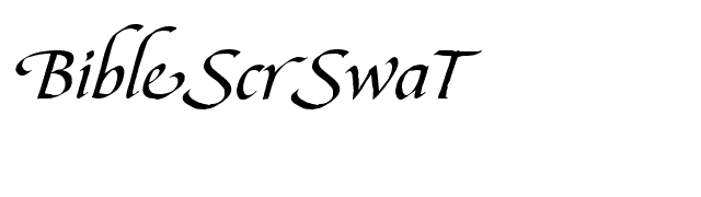 BibleScrSwaT font preview