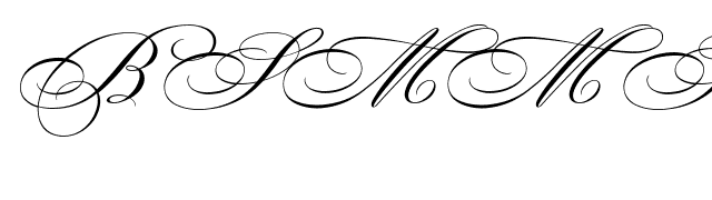 Bickham Script MM Swash Capitals_600 wt font preview