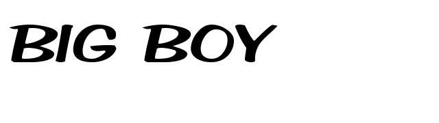 Big Boy Font - FontPalace.com