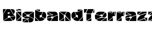 BigbandTerrazzo font preview