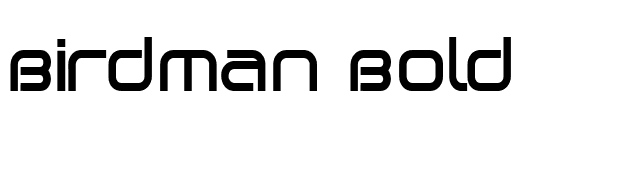 Birdman Bold font preview