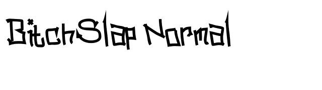 BitchSlap Normal font preview