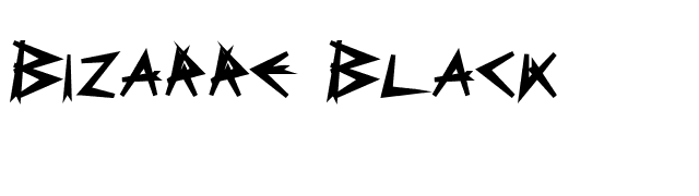 Bizarre Black font preview