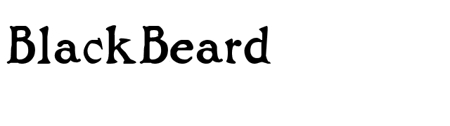 BlackBeard font preview