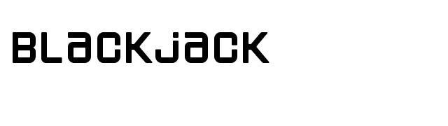 Blackjack font preview