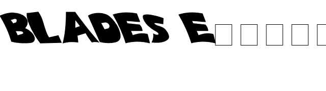 BLADES Extreme Lefty font preview