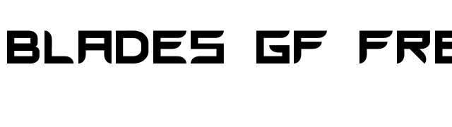 Blades GF Free font preview