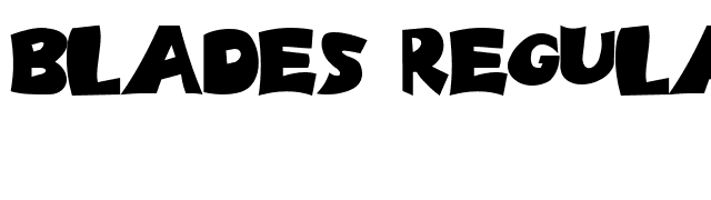 Blades Regular font preview