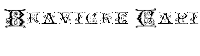 Blavicke Capitals font preview