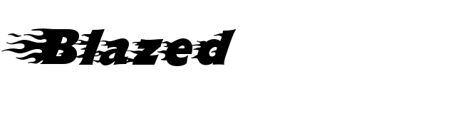 Blazed font preview