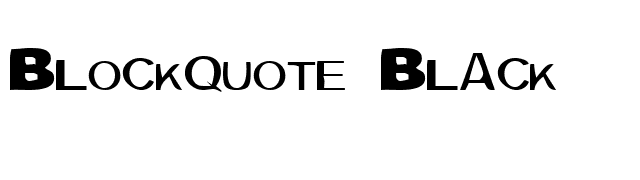 Blockquote Black font preview