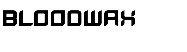 BloodWax font preview