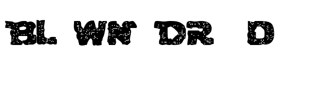 Blown Droid font preview