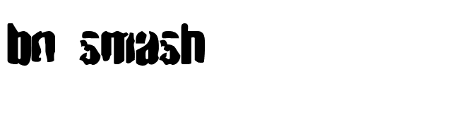 BN Smash font preview