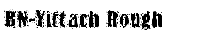 BN-Yiftach Rough font preview