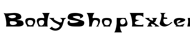 BodyShopExtended font preview