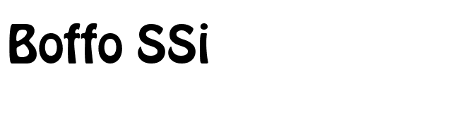 Boffo SSi font preview