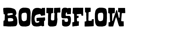 Bogusflow font preview