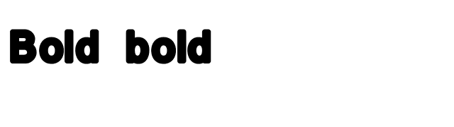 Bold bold font preview