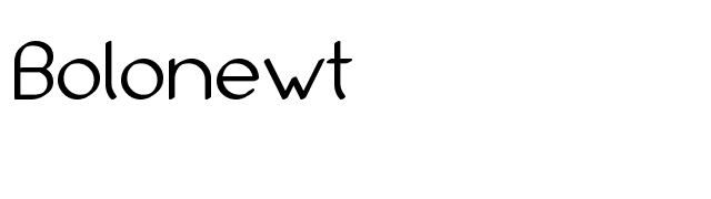 Bolonewt font preview