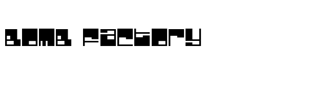 Bomb Factory font preview