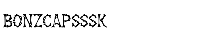 BonzCapsSSK font preview