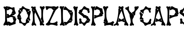 BonzDisplayCapsSSK Bold font preview