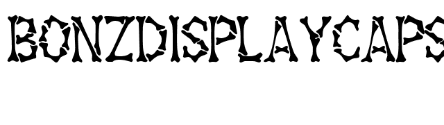 BonzDisplayCapsSSK Regular font preview