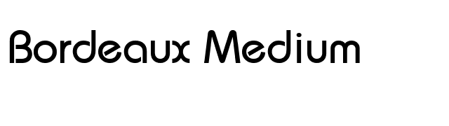 Bordeaux Medium font preview