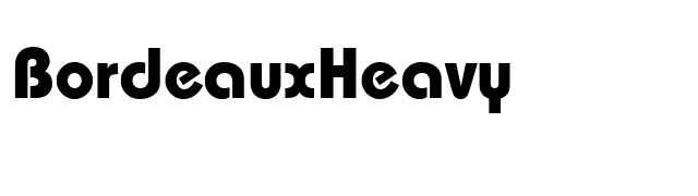 BordeauxHeavy font preview