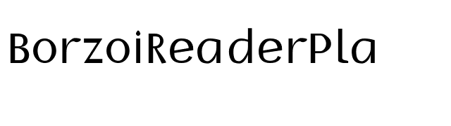 BorzoiReaderPla font preview