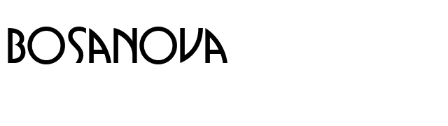 Bosanova font preview