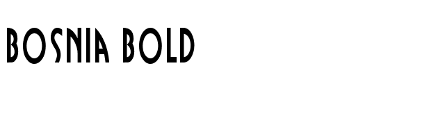 Bosnia Bold font preview