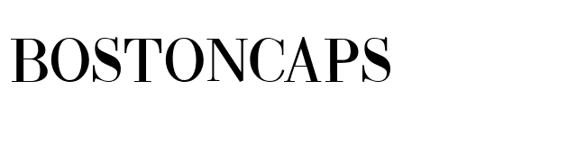 BostonCaps font preview