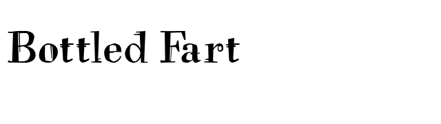 Bottled Fart font preview