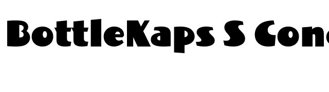 BottleKaps S Condensed font preview