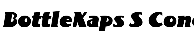 BottleKaps S CondItalic font preview